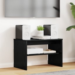 vidaXL TV-kast 60 x 35 x 40 cm Zwart Eiken Bewerkt hout