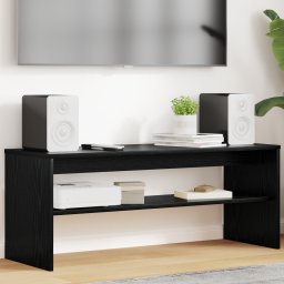 vidaXL TV-kast 100 x 35 x 40 cm Zwart Eiken Bewerkt hout
