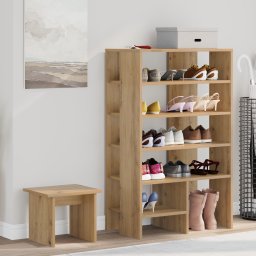 vidaXL Schoenenkast 2 st 62 x 35 x 100 cm Bewerkt hout
