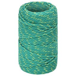 vidaXL Boottouw 2 mm 250 m polypropyleen groen