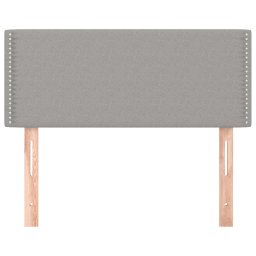 vidaXL Hoofdbord 80x5x78/88 cm stof lichtgrijs