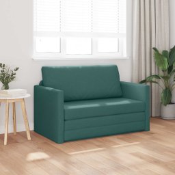 vidaXL Slaapbank Donkergroen 124 x 71 x 78 cm Stof