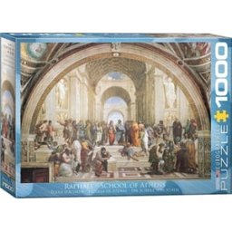 Raphaël - The School of Athens Puzzel (1000 stukjes)