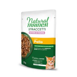 Natural Trainer Straccetti Kitten & Jonge Strips in saus Kip nat kattenvoer