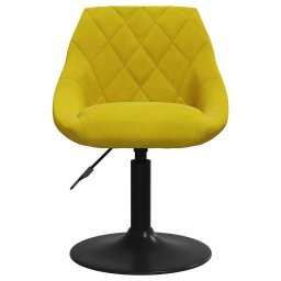 vidaXL Eetkamerstoel fluweel mosterdgeel