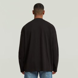 Heavy Jersey Oversized T-Shirt - Zwart - Heren