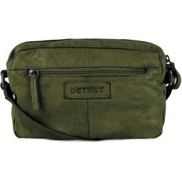 DSTRCT Crossbodytas Harrington Road Leer - groen