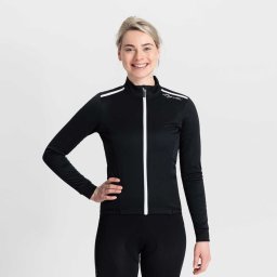 Rogelli - Maat M Pesara Winter Fietsjack Dames - Wielrenjack - Winddicht - Zwart/Wit