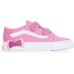 Schoenen Vans Old Skool Bow V- Baby Roze/wit Unisex 25