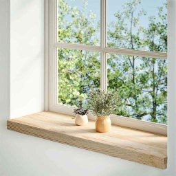 vidaXL Vensterbanken 2 st onbehandeld 90x30x2 cm massief eikenhout