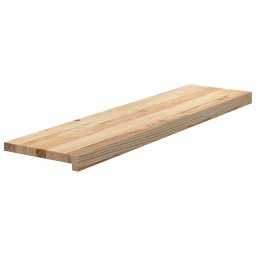 vidaXL Traptreden 16 st 100x25x2 cm onbehandeld massief eikenhout