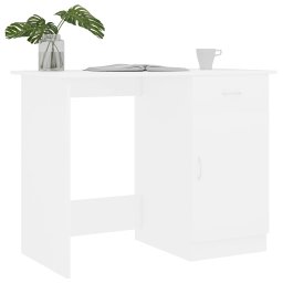 vidaXL Bureau 100x50x76 cm bewerkt hout wit