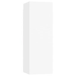 vidaXL 4-delige Tv-meubelset bewerkt hout wit