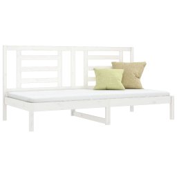 vidaXL Slaapbank zonder matras 80x200 cm massief grenenhout wit