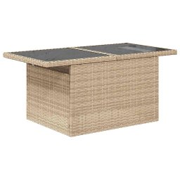 vidaXL Tuin Sofa Set 9 st Beige en Licht Grijs