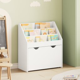 vidaXL Kinderen Boekenkast met lade Wit 60 x 29,5 x 69 cm Bewerkt hout
