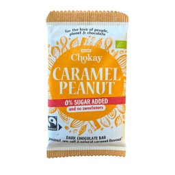 Chokay Caramel Peanut 0% Sugar Chocolate Bar