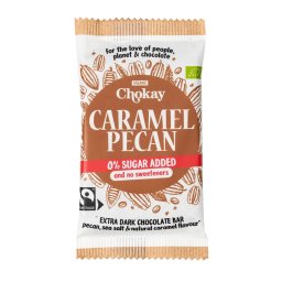 Chokay Caramel Pecan Extra Dark Chocolate Bar