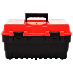 vidaXL Gereedschapskist 462x256x242 mm kunststof rood