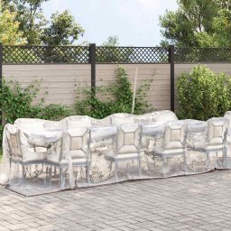 vidaXL Doorzichtig zeildoek met zeilringen 2x12 m polyethyleen