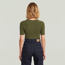 2nd Skin Bodysuit T-Shirt - Donkerblauw - Dames