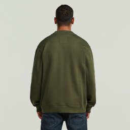 Woven Mix Sweaterjack - Groen - Heren