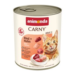 6x800g Adult Rund & Kip Animonda Carny Kattenvoer