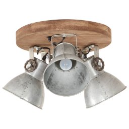vidaXL Plafondlamp industrieel 25 W E27 42x27 cm zilverkleurig