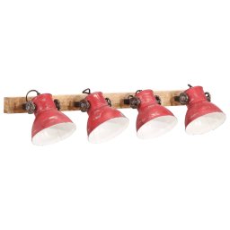 vidaXL Wandlamp 25 W E27 90x25 cm verweerd rood