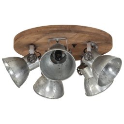 vidaXL Plafondlamp 25 W E27 50x50x25 cm vintage zilverkleurig