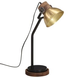 vidaXL Bureaulamp 25 W E27 18x18x60 cm antiek messingkleurig
