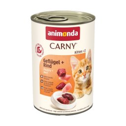 12x400g Kitten Gevogelte & Rund animonda Carny Kattenvoer