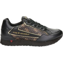 GUESS - maat 42- Genova Heren Sneakers - Bruin-Ocra