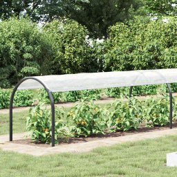 vidaXL Doorzichtig zeildoek met zeilringen 1x10 m polyethyleen