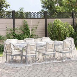 vidaXL Doorzichtig zeildoek met zeilringen 2x5 m polyethyleen