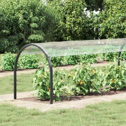 vidaXL Doorzichtig zeildoek met zeilringen 1x8 m PVC