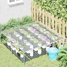 vidaXL Doorzichtig afdekzeil met ogen 2x2 m PVC