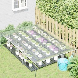 vidaXL Doorzichtig zeildoek met zeilringen 2x3 m PVC