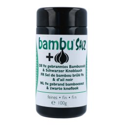 Bambu Salz Bamboezout Fijn 9x Gebrand en Zwarte Knoflook