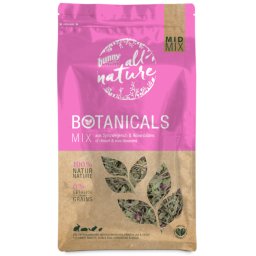 3 x 120 g Bunny All Nature Botanicals Mid Mix Ribkruid Weegbree & Rozenblaadjes Voedingssupplement voor knaagdieren