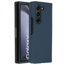 Accezz Liquid Silicone Backcover Samsung Galaxy Z Fold 5 Telefoonhoesje Blauw