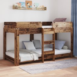 vidaXL Bunk Bed voor Kinderen Oudhout 80 x 200 cm Bewerkt hout