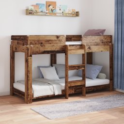 vidaXL Bunk Bed voor Kinderen Oudhout 75 x 190 cm Bewerkt hout