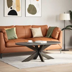 vidaXL Salontafelpoot spider vorm 98x58x(42-43) cm staal naturel