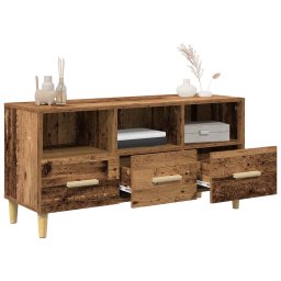 vidaXL TV-kast 102 x 36 x 50 cm Oudhout Bewerkt hout