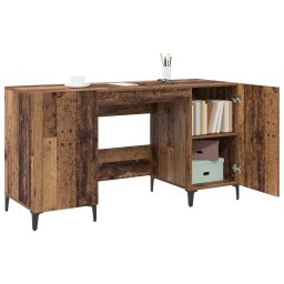 vidaXL Bureau Oudhout Bewerkt hout 140 x 50 x 75 cm