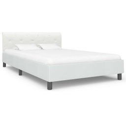 vidaXL Bedframe kunstleer wit 120x200 cm
