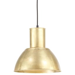 vidaXL Hanglamp rond 25 W E27 28,5 cm messingkleurig