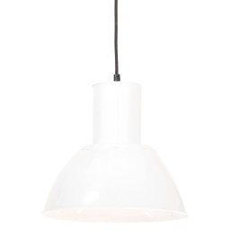 vidaXL Hanglamp rond 25 W E27 28,5 cm wit