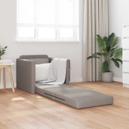 vidaXL Slaapbank Taupe 74 x 77 x 81 cm Stof